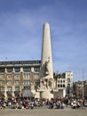 National Monument in Amsterdam. Netherlands Royalty Free Stock Photo