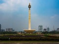The National Monument Indonesian: Monumen Nasional, abbreviated Monas Royalty Free Stock Photo