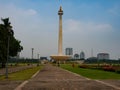 The National Monument Indonesian: Monumen Nasional, abbreviated Monas Royalty Free Stock Photo