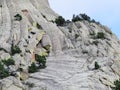 Devils Tower National Monument detail Royalty Free Stock Photo