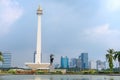 The National Monument Monas, symbolizing the fight for Indonesia Royalty Free Stock Photo