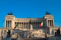 The National Monument to Victor Emmanuel II, Rome, Italy. Royalty Free Stock Photo