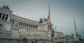 The National Monument to Victor Emmanuel II in Rome Royalty Free Stock Photo