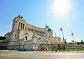 National Monument to Victor Emmanuel II in Rome Royalty Free Stock Photo