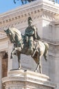 National Monument to Victor Emmanuel in Rome, Italy. Royalty Free Stock Photo