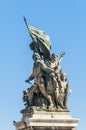 National Monument to Victor Emmanuel in Rome, Italy. Royalty Free Stock Photo