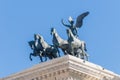 National Monument to Victor Emmanuel in Rome, Italy. Royalty Free Stock Photo