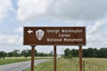 George Washington Carver National Monument Road-sign Royalty Free Stock Photo