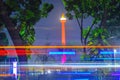 National monument Monas in Jakarta City at night Royalty Free Stock Photo