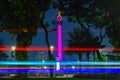 National monument Monas in Jakarta City at night Royalty Free Stock Photo