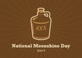 National Moonshine Day vector