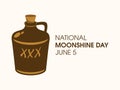 National Moonshine Day vector