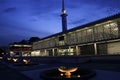 National mosque kuala lumpur malaysia night