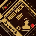 National Mud Pack Day Royalty Free Stock Photo