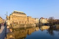 National Musem from bridge with sun reflecting