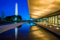 The National Museum of African American History and Culture at night, in Washington, DC Royalty Free Stock Photo