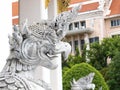 National Museum BANGKOK,THAILAND-10 AUGUST 2018: Phatthaisawat Throne Hall, a statue of monsters in Himaphan Forest. on, 10 AUGUST