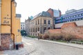 The National Museum in Poznan / Poland and the medieval ramparts, defensive walls, fortifications.