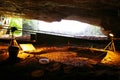 ALTAMIRA, CANTABRIA, SPAIN, JULY 29, 2018: Interior view of Altamira Museum Cave