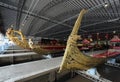 Bangkok, Thailand - August 12, 2017: Thai royal barges in National Museum of Royal Barges, Bangkok, T Royalty Free Stock Photo