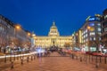 National Museum and Wenceslas Square at night