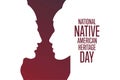 National Native American Heritage Day. Holiday concept. Template for background, banner, card, poster with text Royalty Free Stock Photo