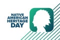 National Native American Heritage Day. Holiday concept. Template for background, banner, card, poster with text Royalty Free Stock Photo