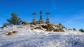 National Natural Monument Three Crosses - Czech Republic Royalty Free Stock Photo