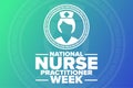 National Nurse Practitioner Week. Holiday concept. Template for background, banner, card, poster with text inscription