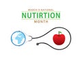 National nutrition month Royalty Free Stock Photo