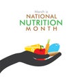 National nutrition month Royalty Free Stock Photo