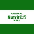 National Nutrition Week Vector Design Illustration For Celebrate Moment