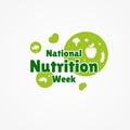 National Nutrition Week Vector Design Illustration For Celebrate Moment