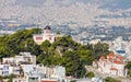 The National Observatory on top of Nymphs hill in Thiseio, Athens, Greece Royalty Free Stock Photo