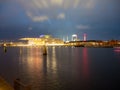 National opera house in Copenhagen in the night Royalty Free Stock Photo