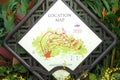 National orchid garden location map in Singapore