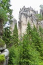 National Park of Adrspach - Teplice rocks. Rock Town. Czech Republic