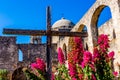 National Park of the Historic Old West Spanish Mission San Jose, Founded in 1720, Royalty Free Stock Photo