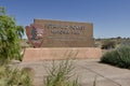 The National Park Service Entrance Sign. Petrified Forest National Park, Arizona, USA. June 12, 2014. Royalty Free Stock Photo