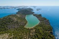 National park Telascica and National park Kornati in background, Croatia Royalty Free Stock Photo