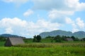 National park Vinales in clouds Royalty Free Stock Photo