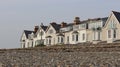 A beautiful view of houses of Snowdonia Royalty Free Stock Photo