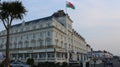 Building in Llandudno, seeside houses Royalty Free Stock Photo