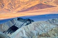 National parks usa southwest landscape of rocks and petrified sand dunes in NP Valley of Death Royalty Free Stock Photo