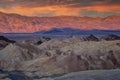 National parks usa southwest landscape of rocks and petrified sand dunes in NP Valley of Death Royalty Free Stock Photo