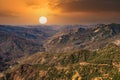 National parks usa southwest landscape of rocks and petrified sand dunes in NP Valley of Death Royalty Free Stock Photo