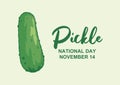 National Pickle Day vector
