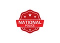 National Police label sticker,National Police Badge Sign