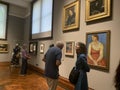 The National Portrait Gallery NPG art gallery in London opens after two years of refurbishments Royalty Free Stock Photo