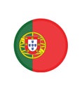 National Portugal flag, official colors and proportion correctly. National Portugal flag. Vector illustration. EPS10. Royalty Free Stock Photo